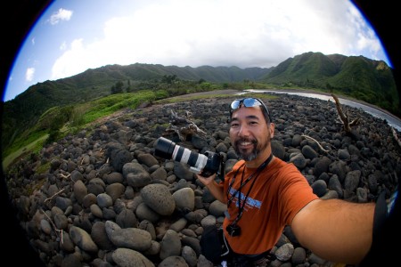 Me standing at the mouth of Halawa Valley on the eastern shore of Molokai later that afternoon.