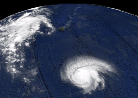 Hurricane Felicia bearing down on the Big Island.