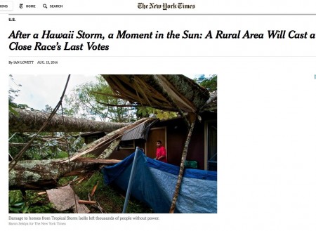 Some photos I shot in Puna yesterday in the New York Times Thursday paper, but on the web early.