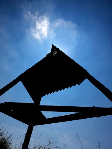 The landmark at the top of Waikoloa Road.